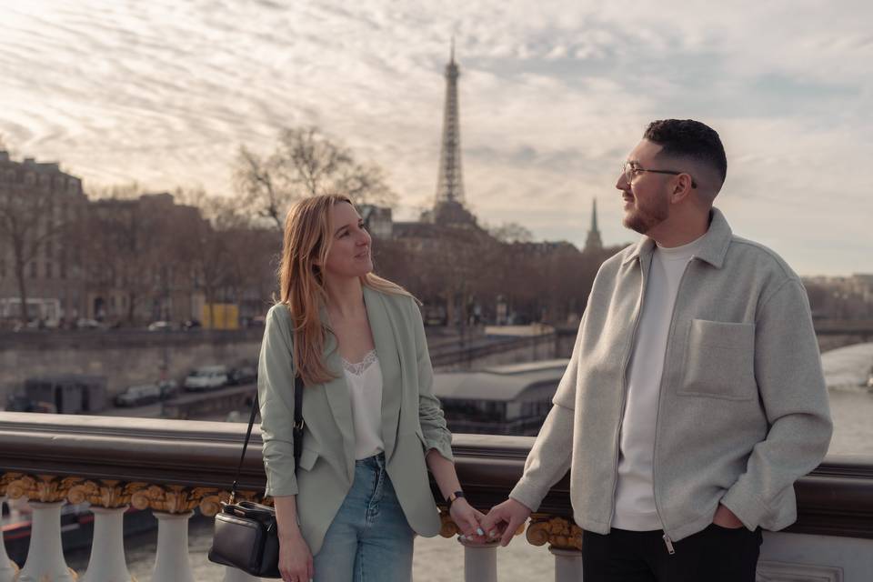 Séance de couple à Paris