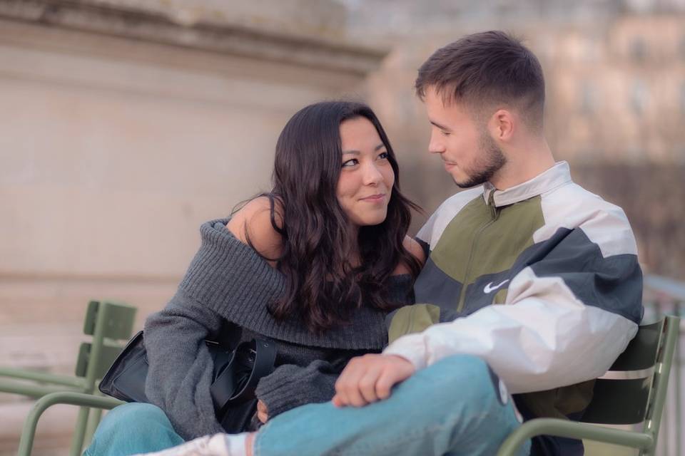 Séance de couple à Paris