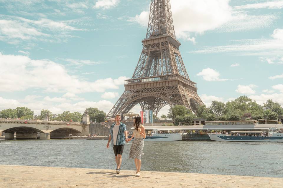 Séance de couple à Paris