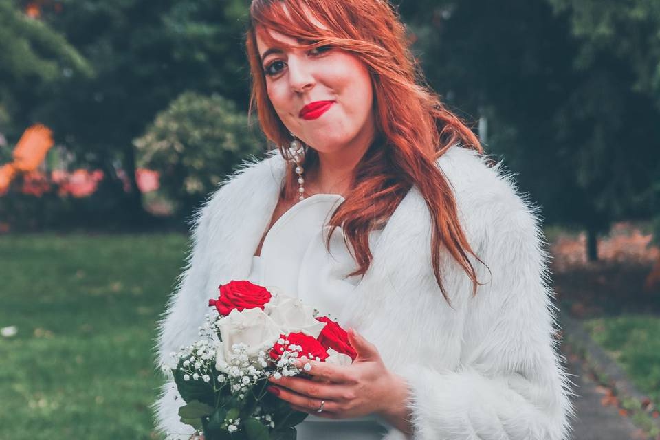 Une mariée heureuse