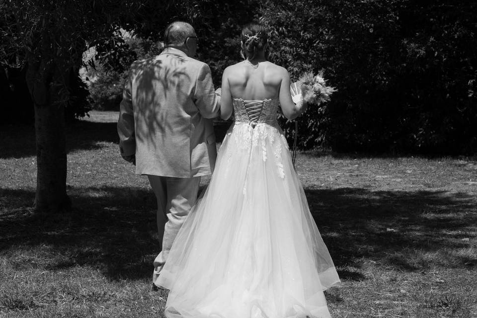 La mariée et son père