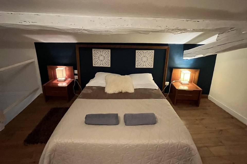Gîte : Lit double mezzanine