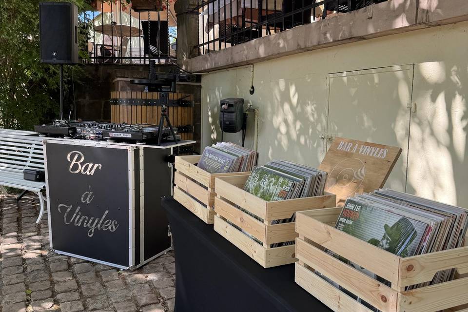 Bar à vinyles