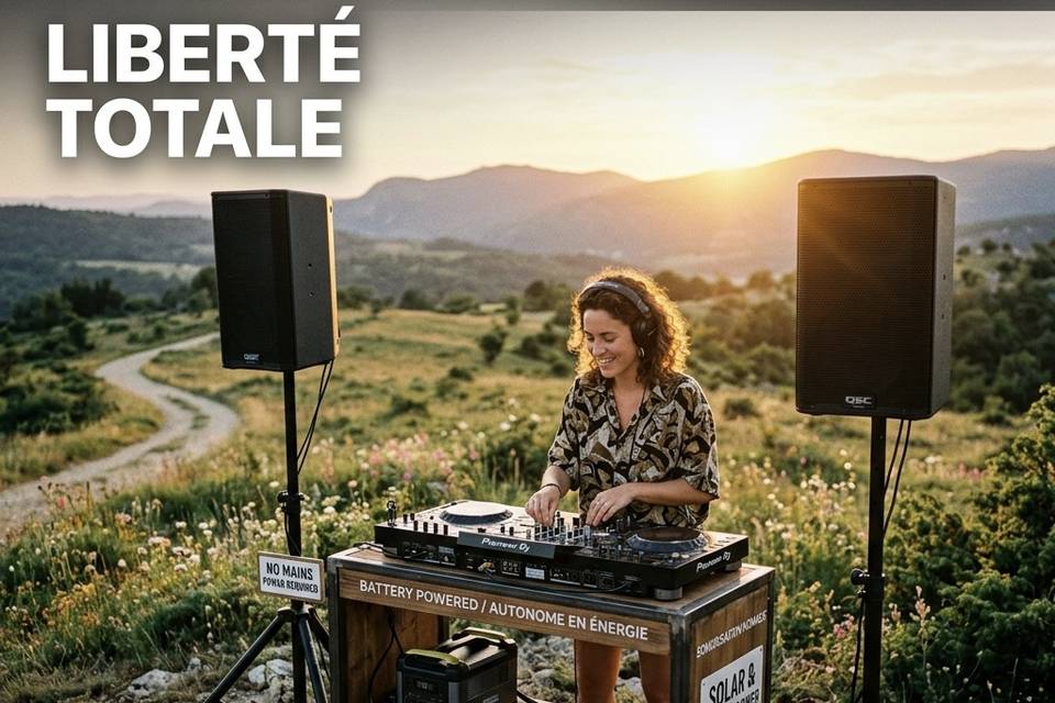 DJ autonome sur batterie solai