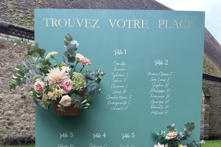 Plan de table mariage