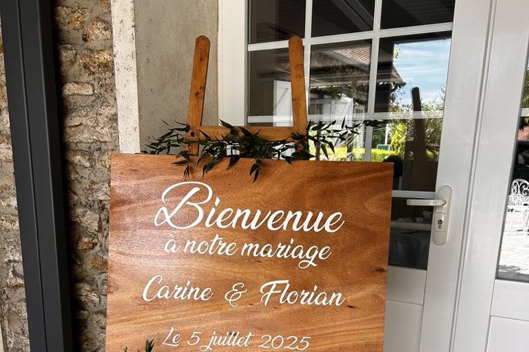 Panneau de bienvenue