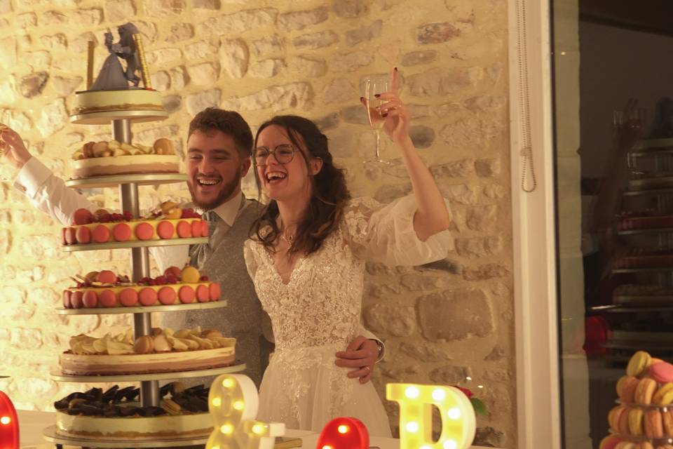 La découpe du gâteau