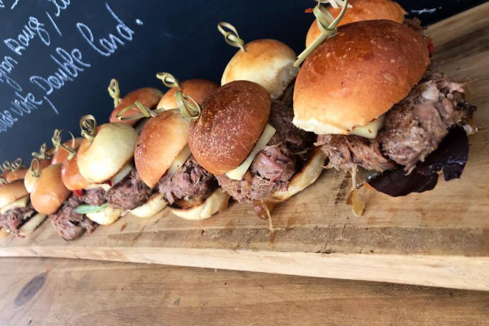 Mini burger canard confit