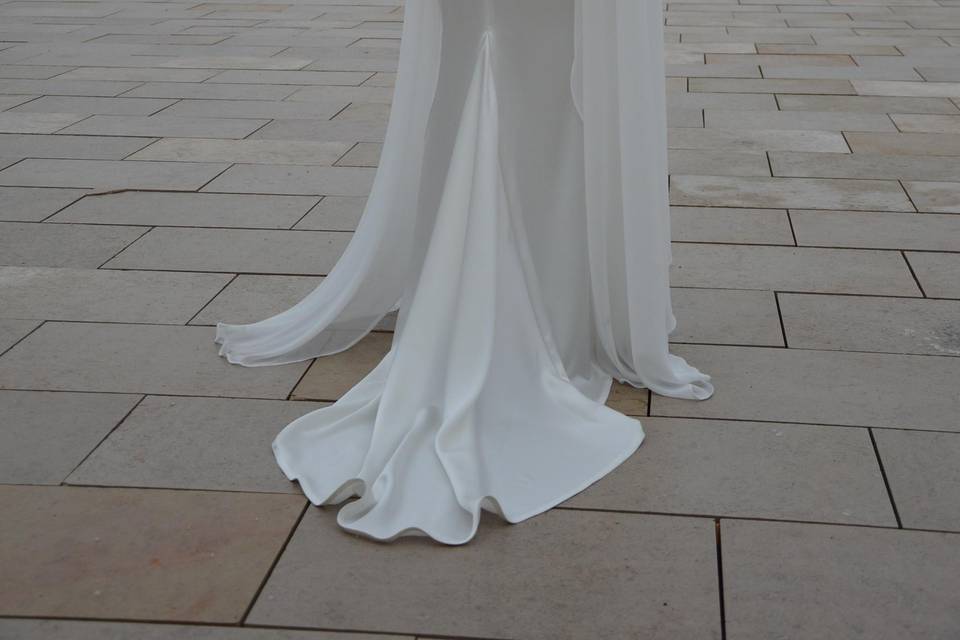 Robe de mariée crée sur mesure