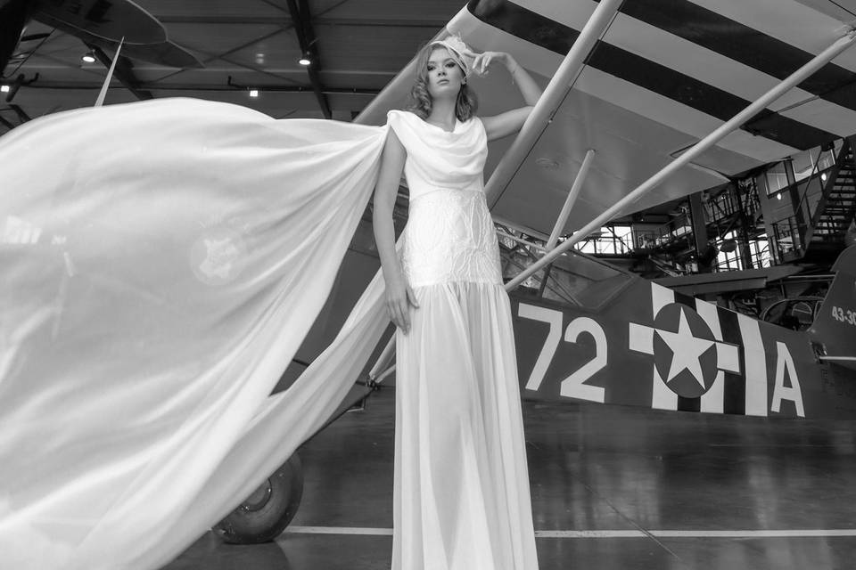 Robe inspirée de l'avion piper