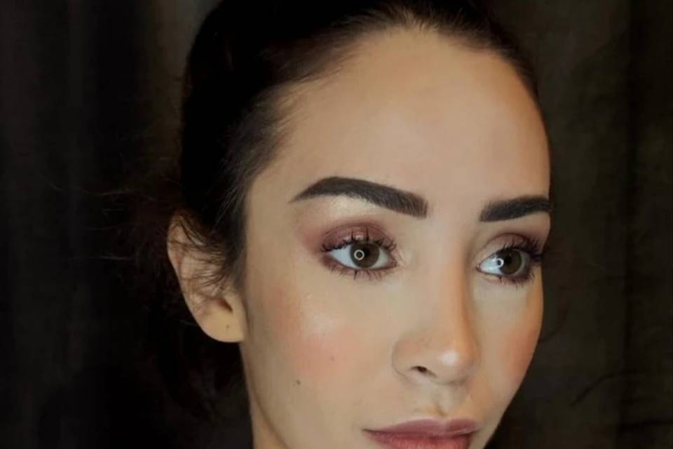 Make up mariée rosé