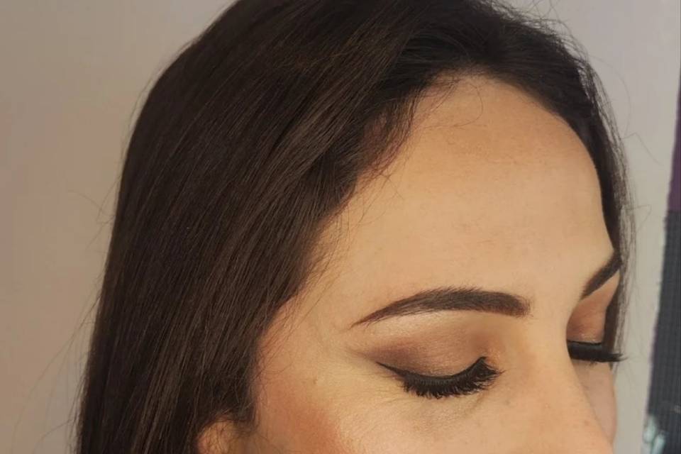 Make up mariée nude faux cils
