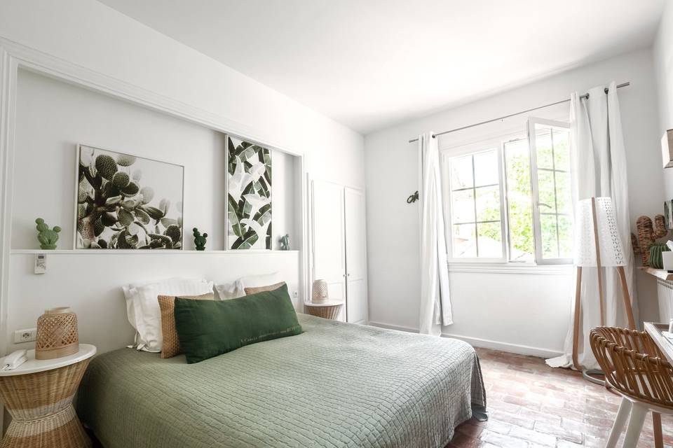 Chambre vue jardin