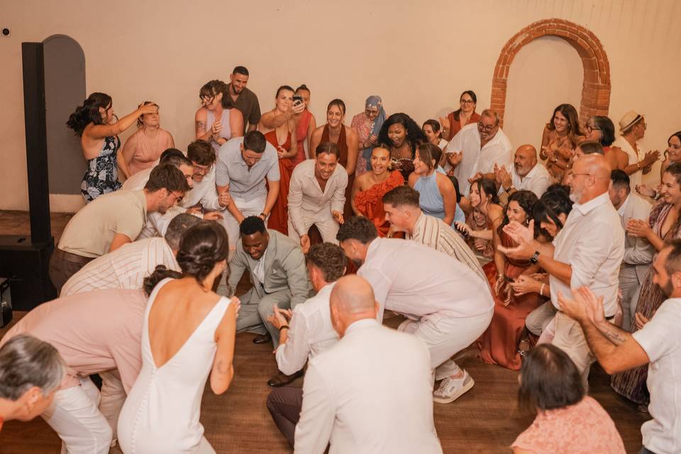 Entrée dans la salle