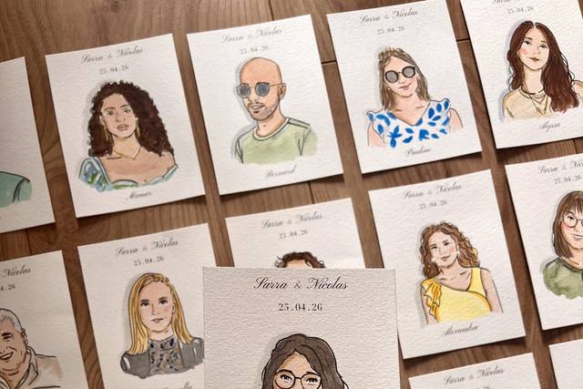 Marque places illustrés