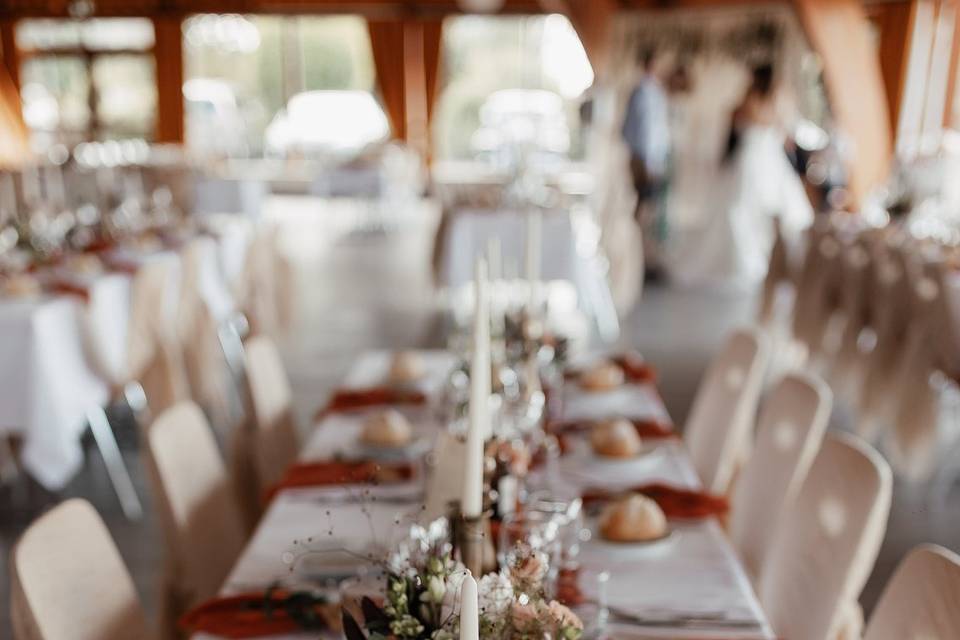 Dressage et décoration table