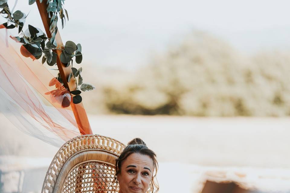 Mariée émue