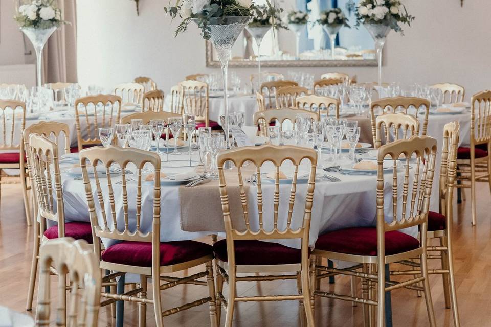 Bouquet dans coupe martini
