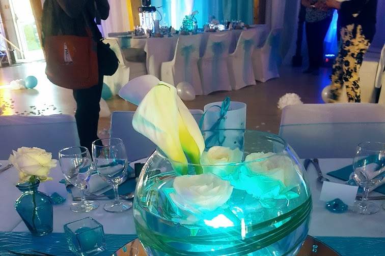Mariage turquoise-décoratrice