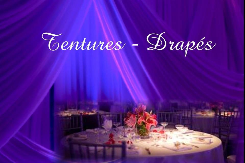 Tentures decoration mariage