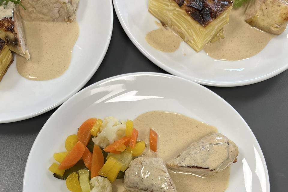 Suprême de pintade, truffes