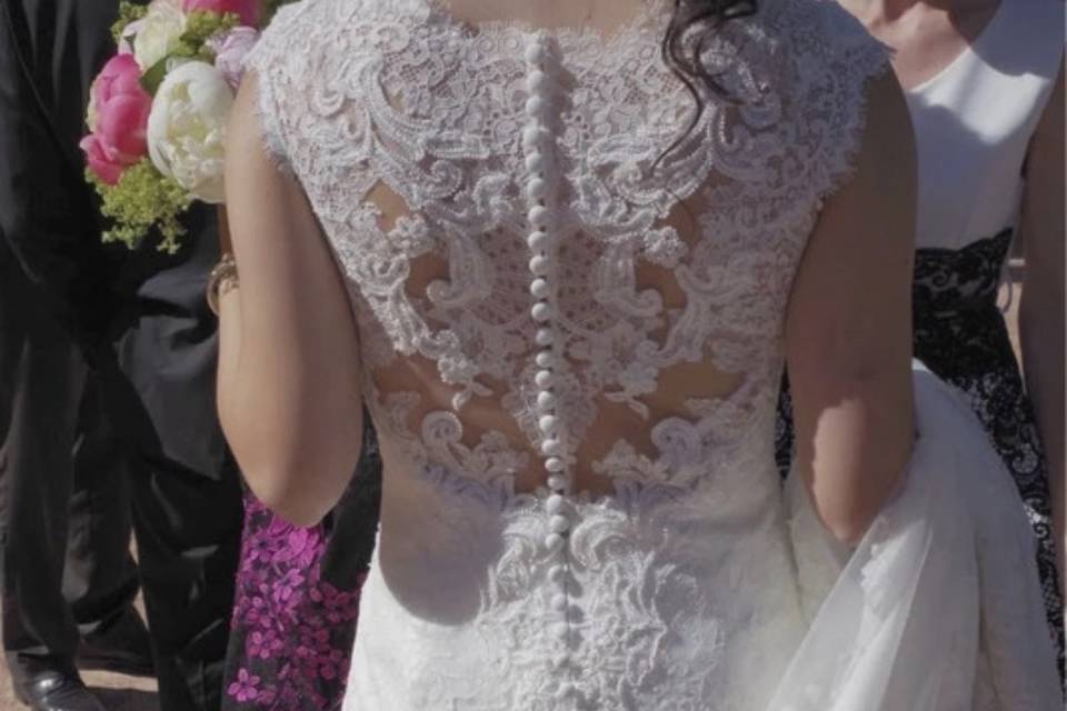 Dos en dentelle