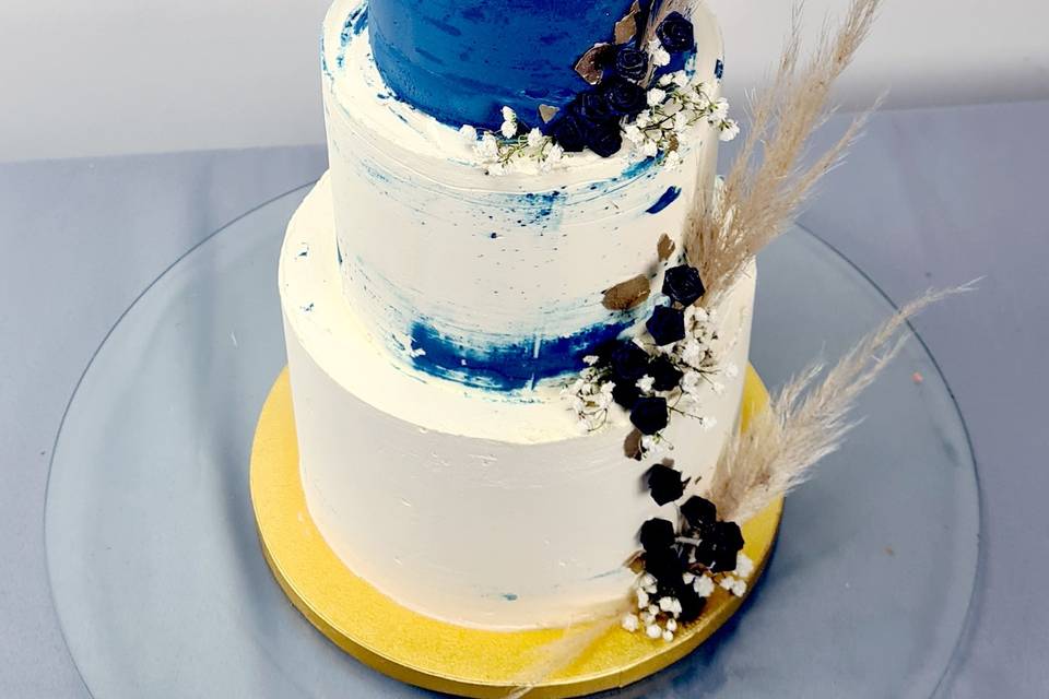 Wedding Cake Deep Blue