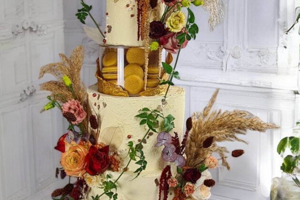 Wedding cake nature et romance