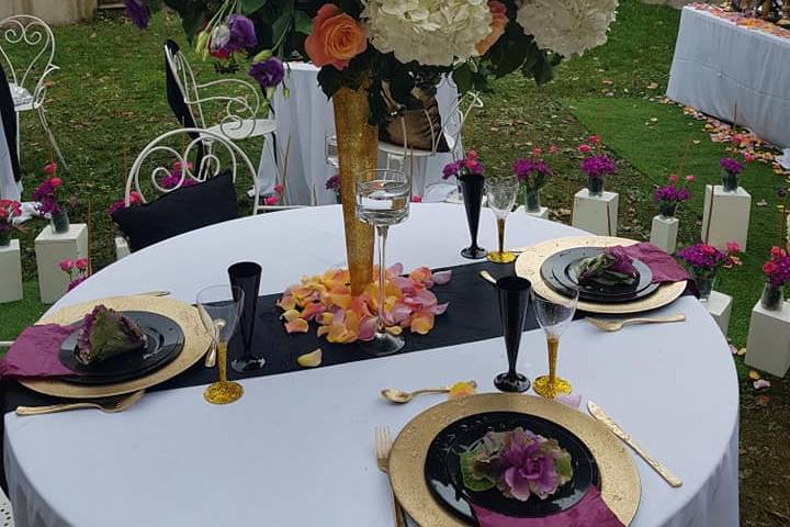 Gros bouquet centre table