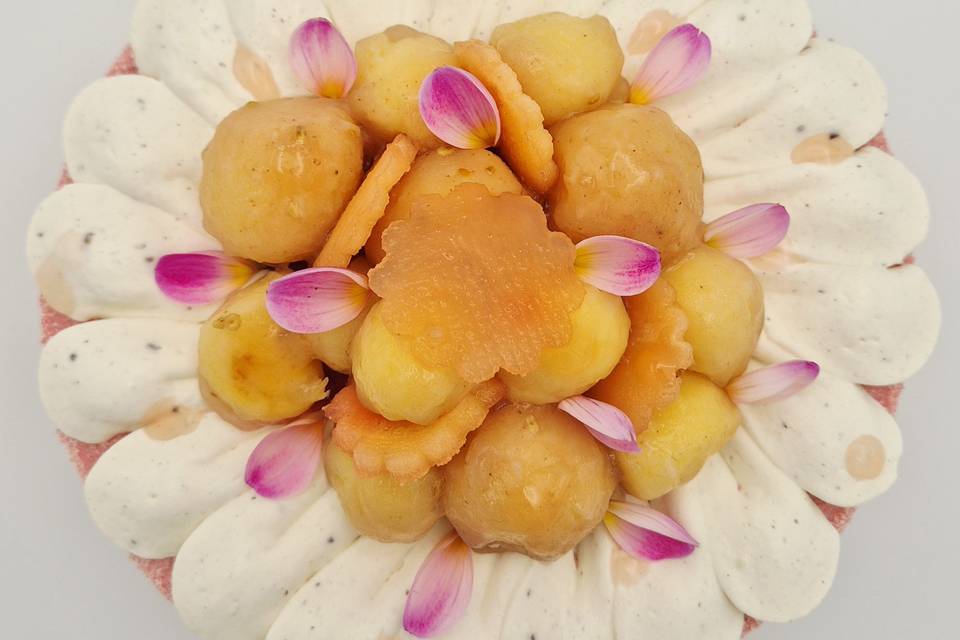 Entremet pomme coing
