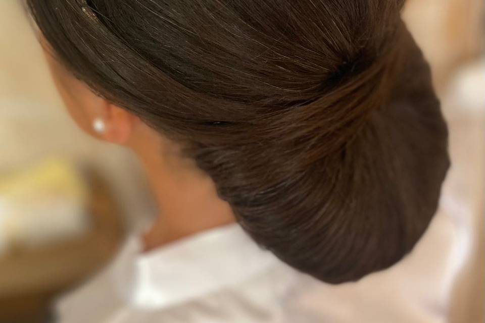 Chignon classique bas