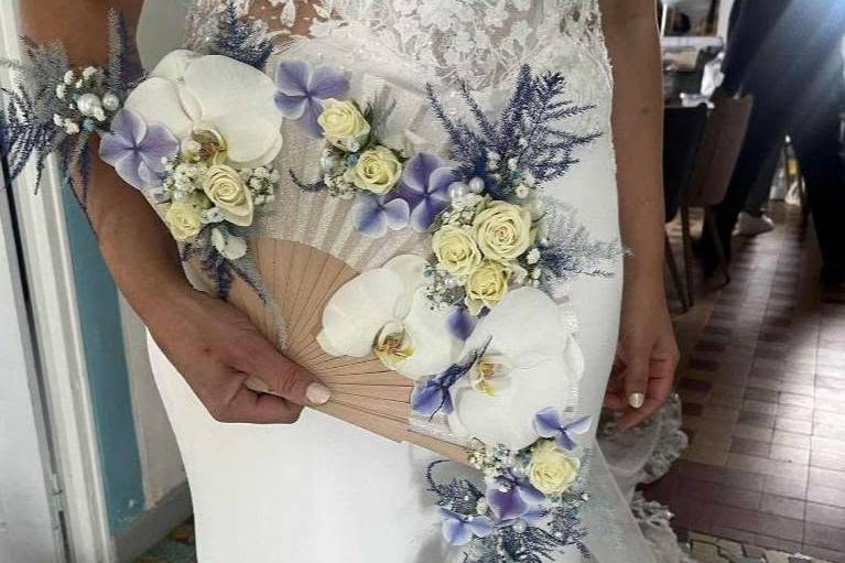 Bouquet de mariée éventail