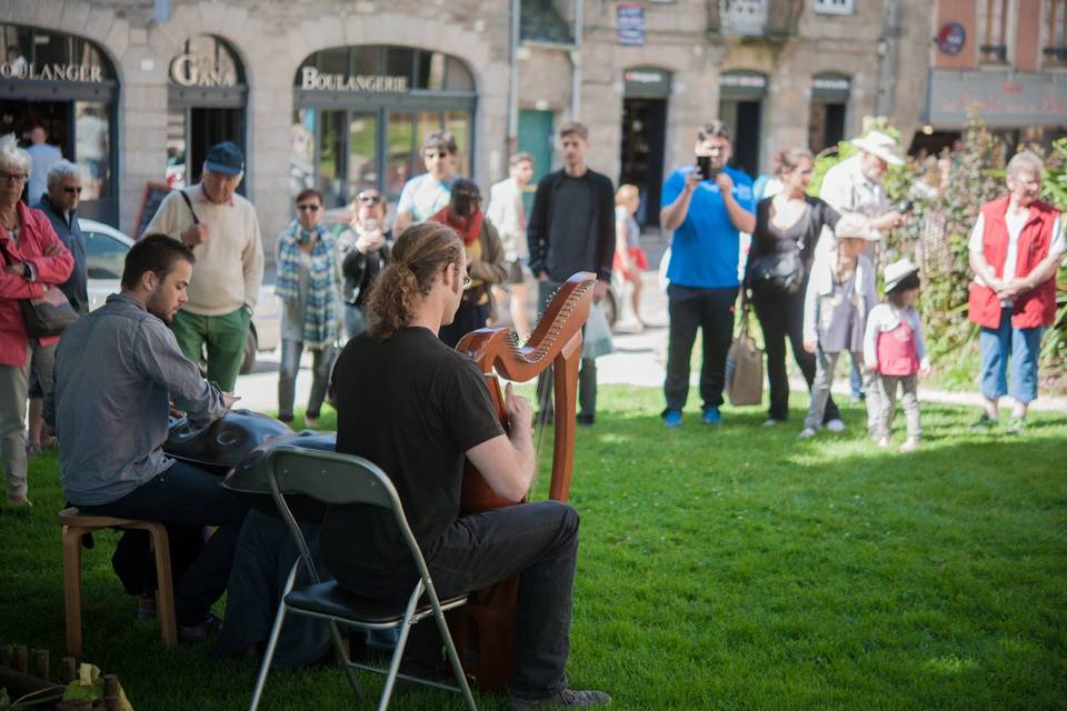 Concert de rue à Dinan