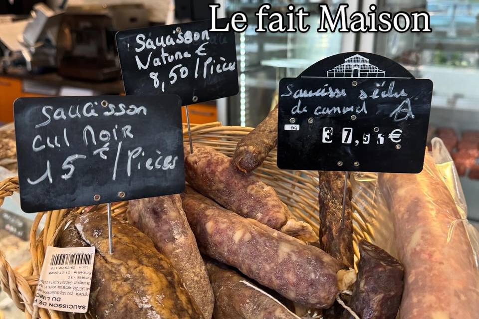 Nos saucissons maison