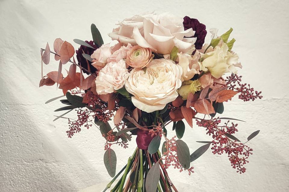 Bouquet de mariée automne