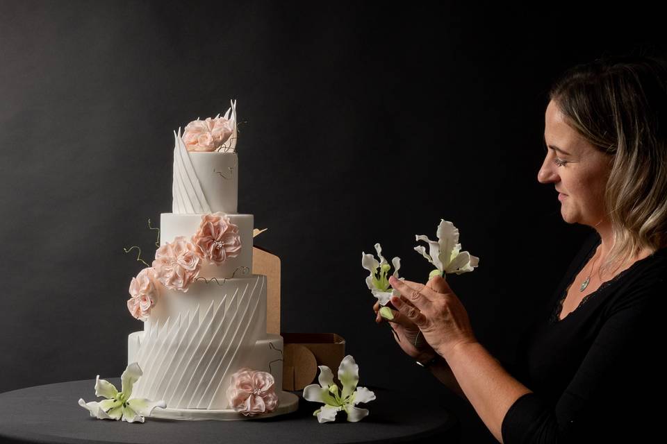 Wedding cake fleuri