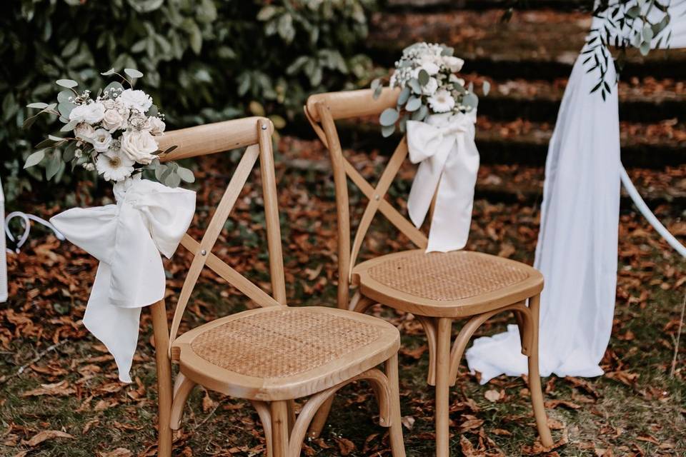 Chaises des mariés