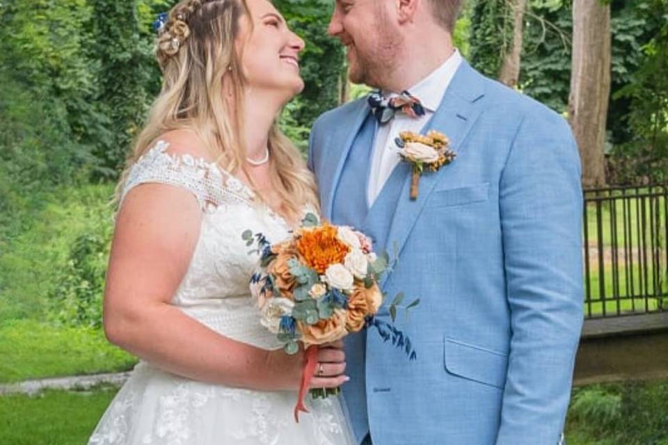 Boutonnière et bouquet