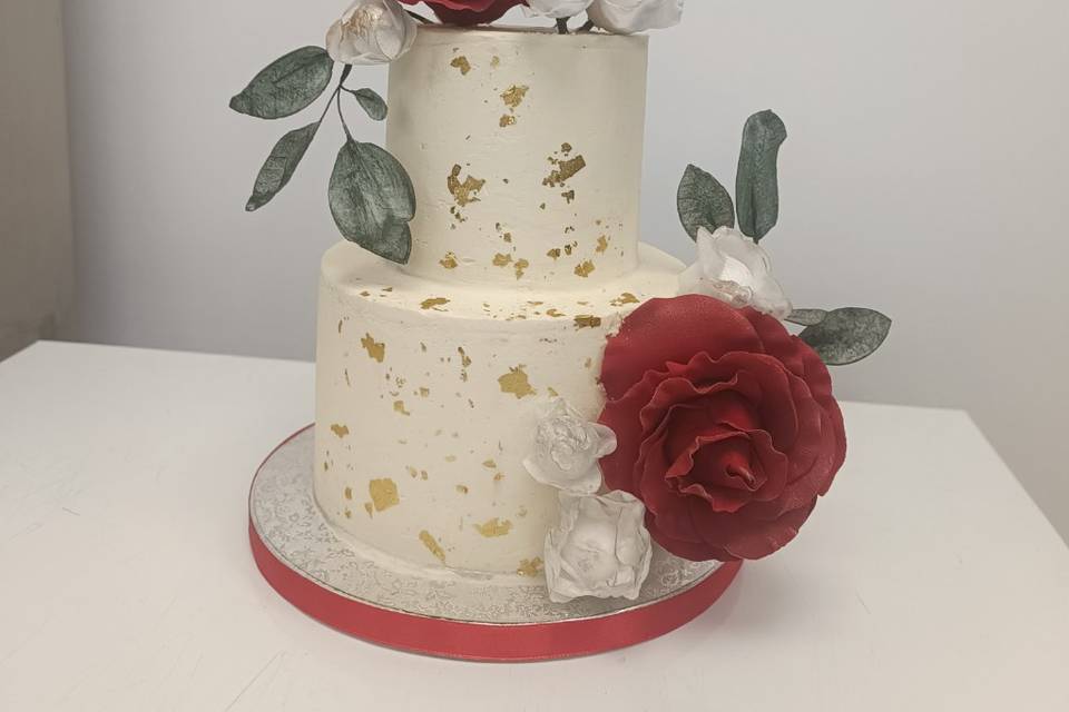 Wedding Cake blanc rouge