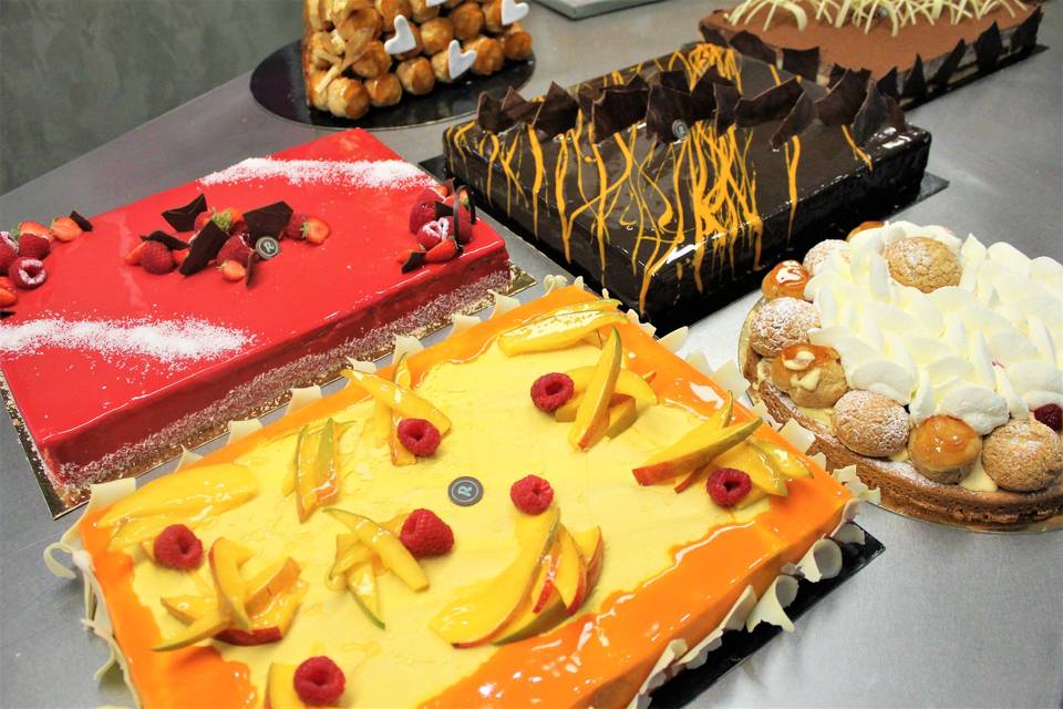 Entremets sur présentoir