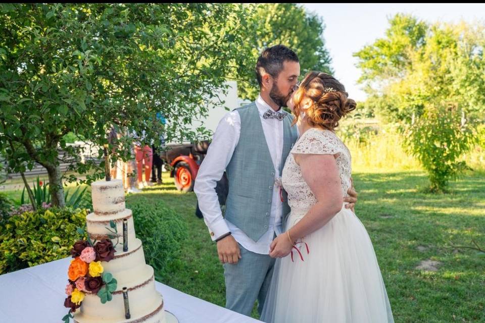 Wedding Cake Nude fleuri