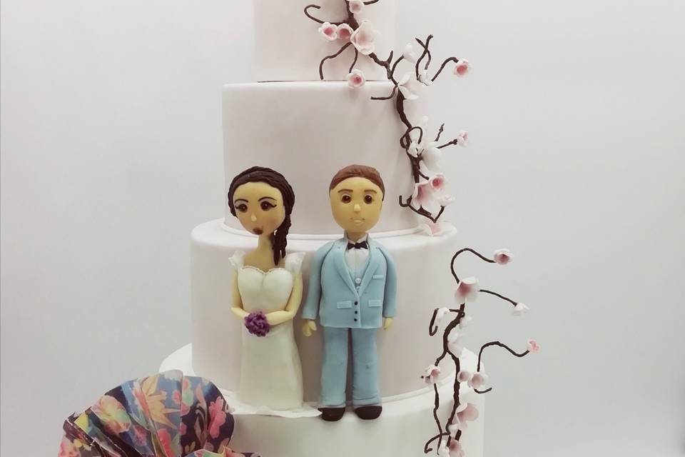 Wedding cake japon cerisier