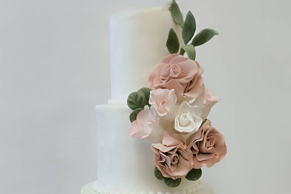 Wedding Cake marbré sauge