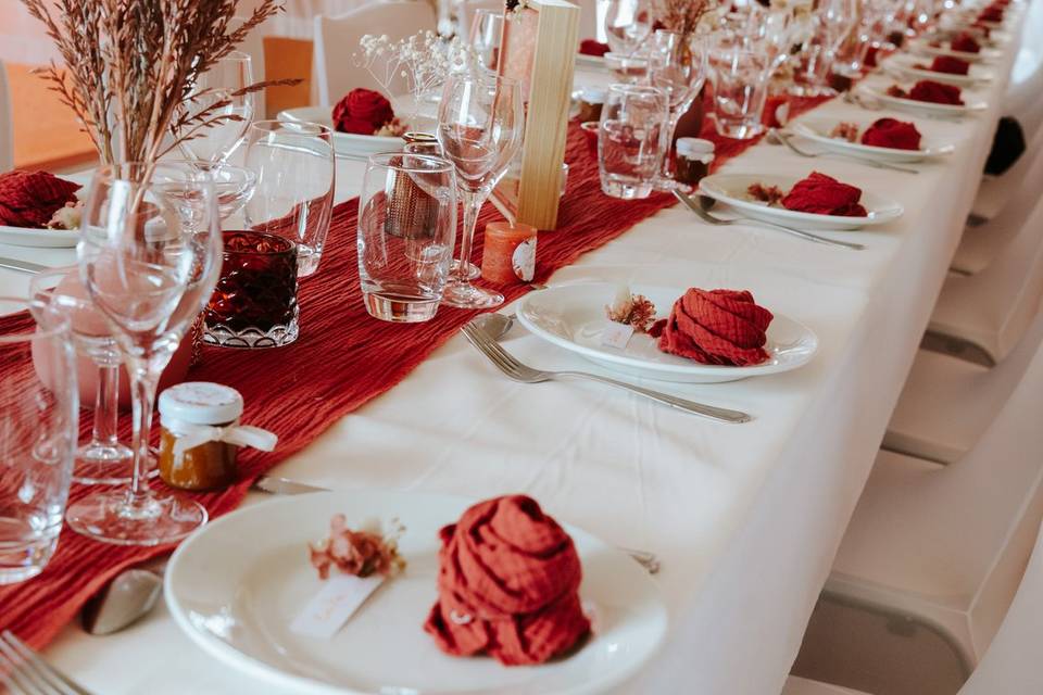 Table des mariés