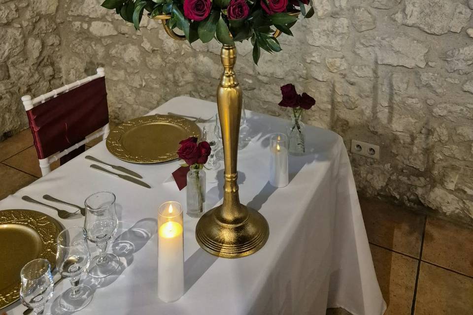 Chandelier doré