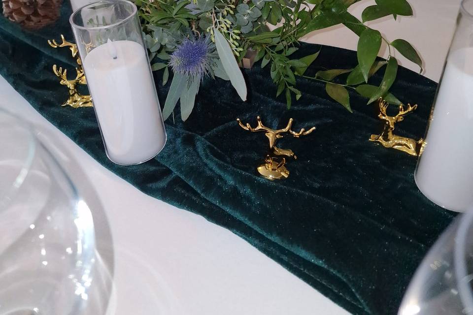 Centre de table hivernale