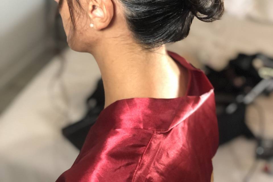 Chignon haut