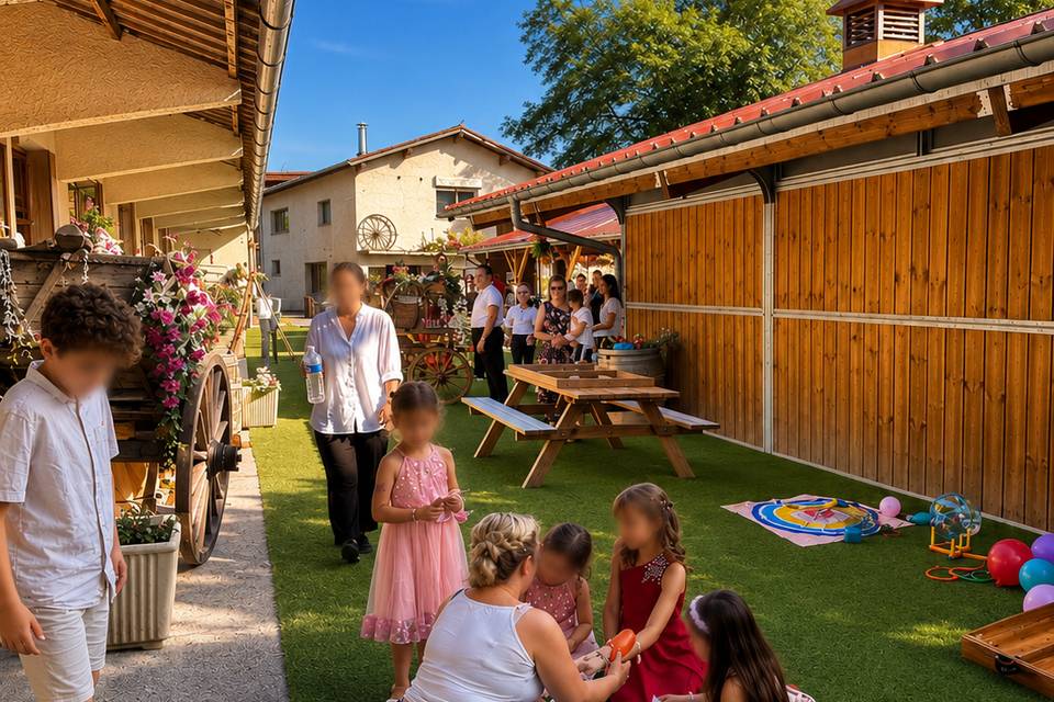 Les enfants profitent de l