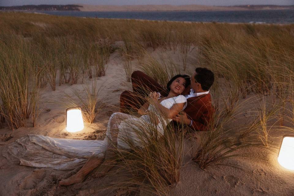 Séance couple au Cap Ferret