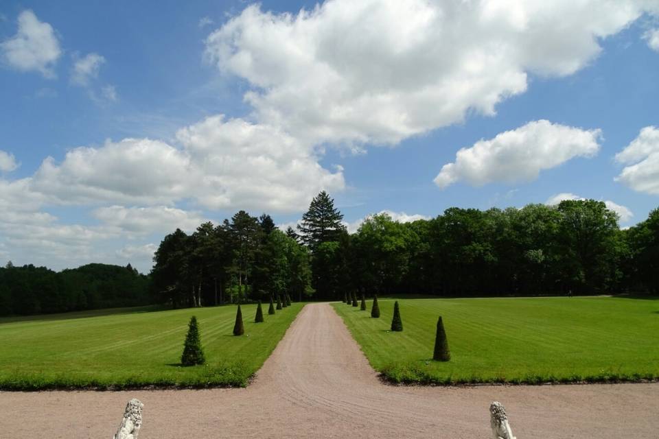 Vue sur l'allée